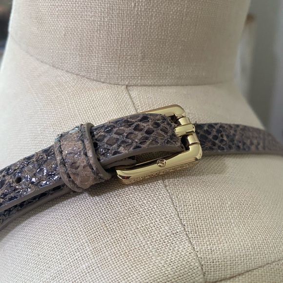 Authentic Tory Burch Python Print Leather Crossbody Handbag - Picture 5 of 16